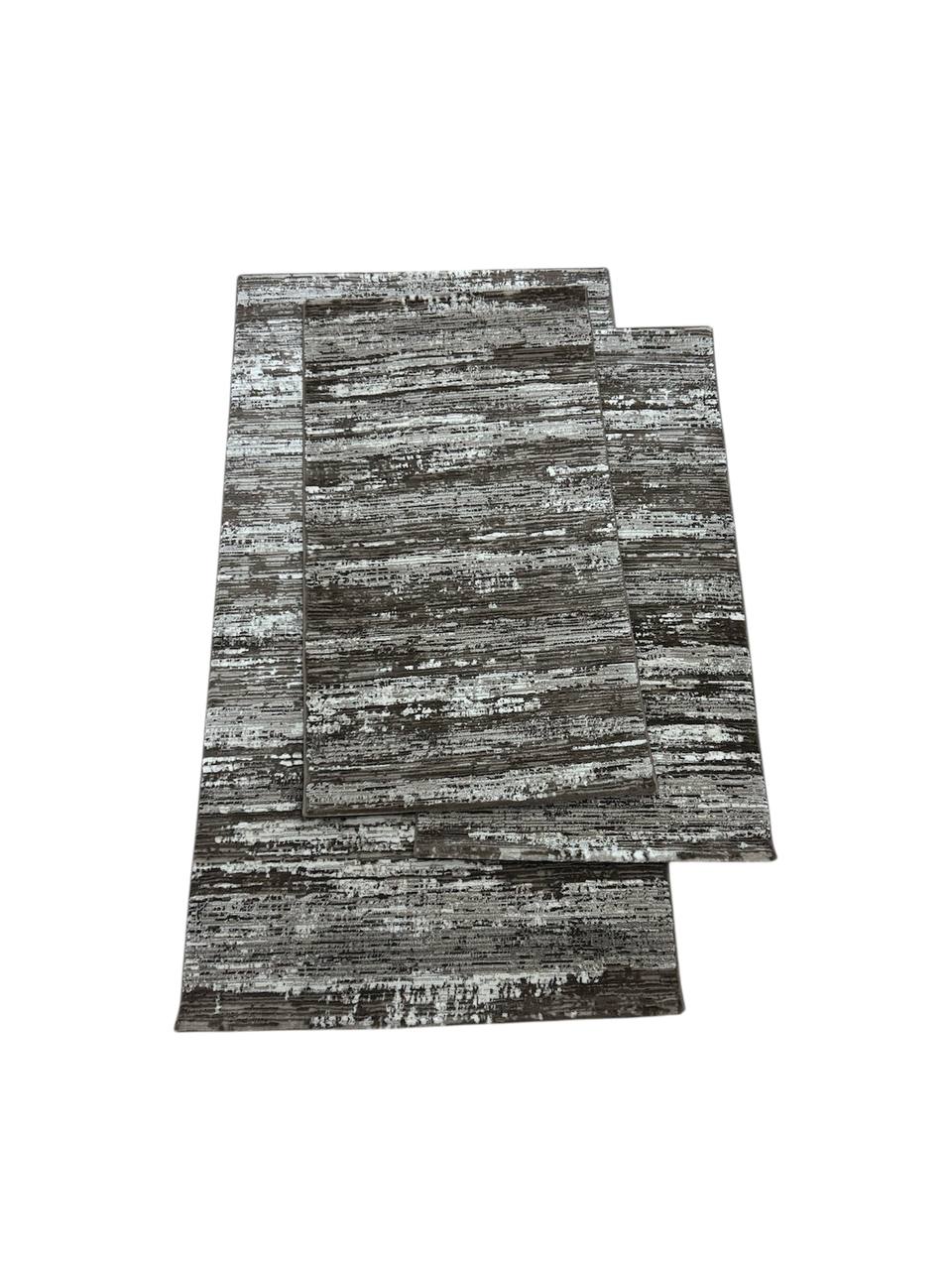 Tappeti Parure da letto (3 pezzi) Myra Double Marrone - WMD