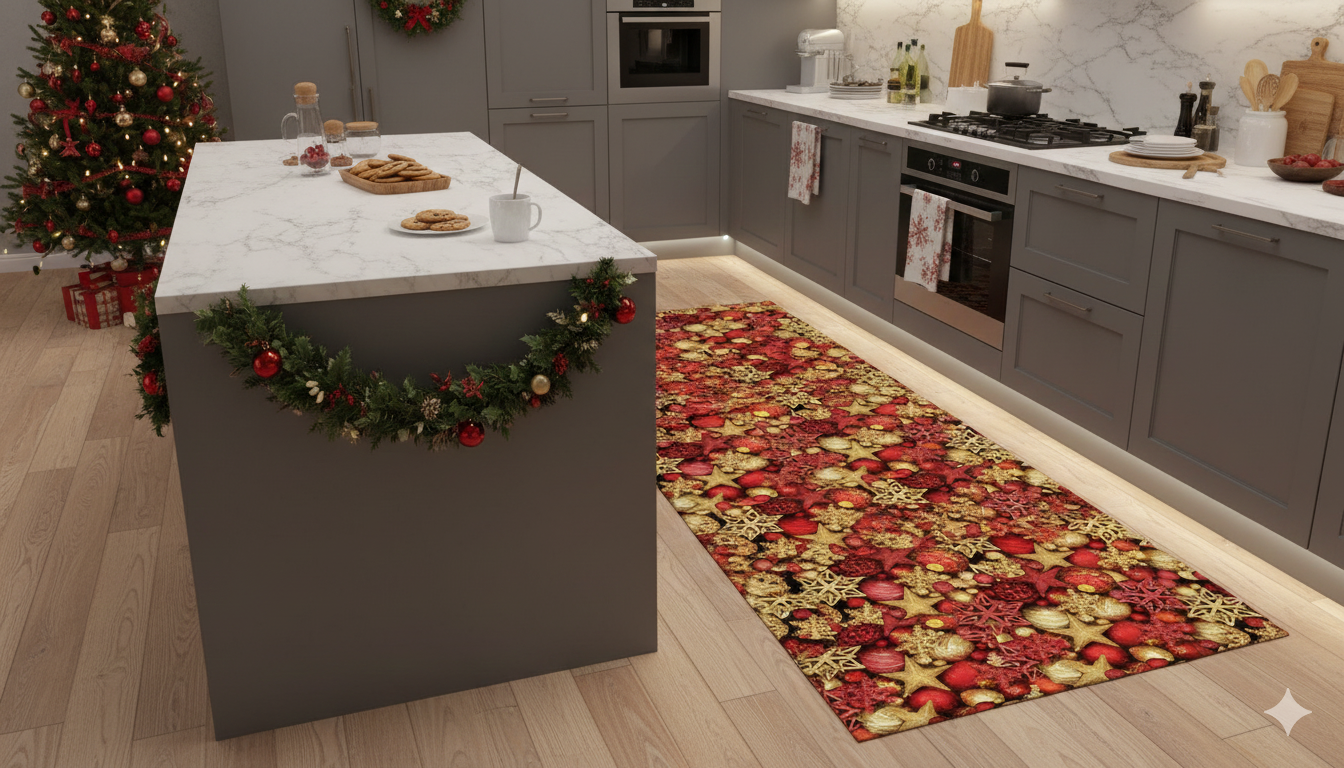 Tappeto natalizio in vinile 50x250cm Natale 05 - WMD