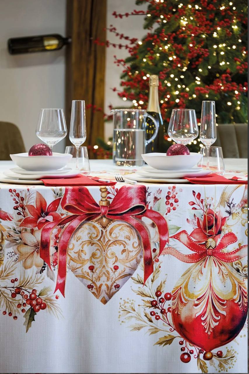 Tovaglia Antimacchia Natale Preziosi - Maison Sucrèe