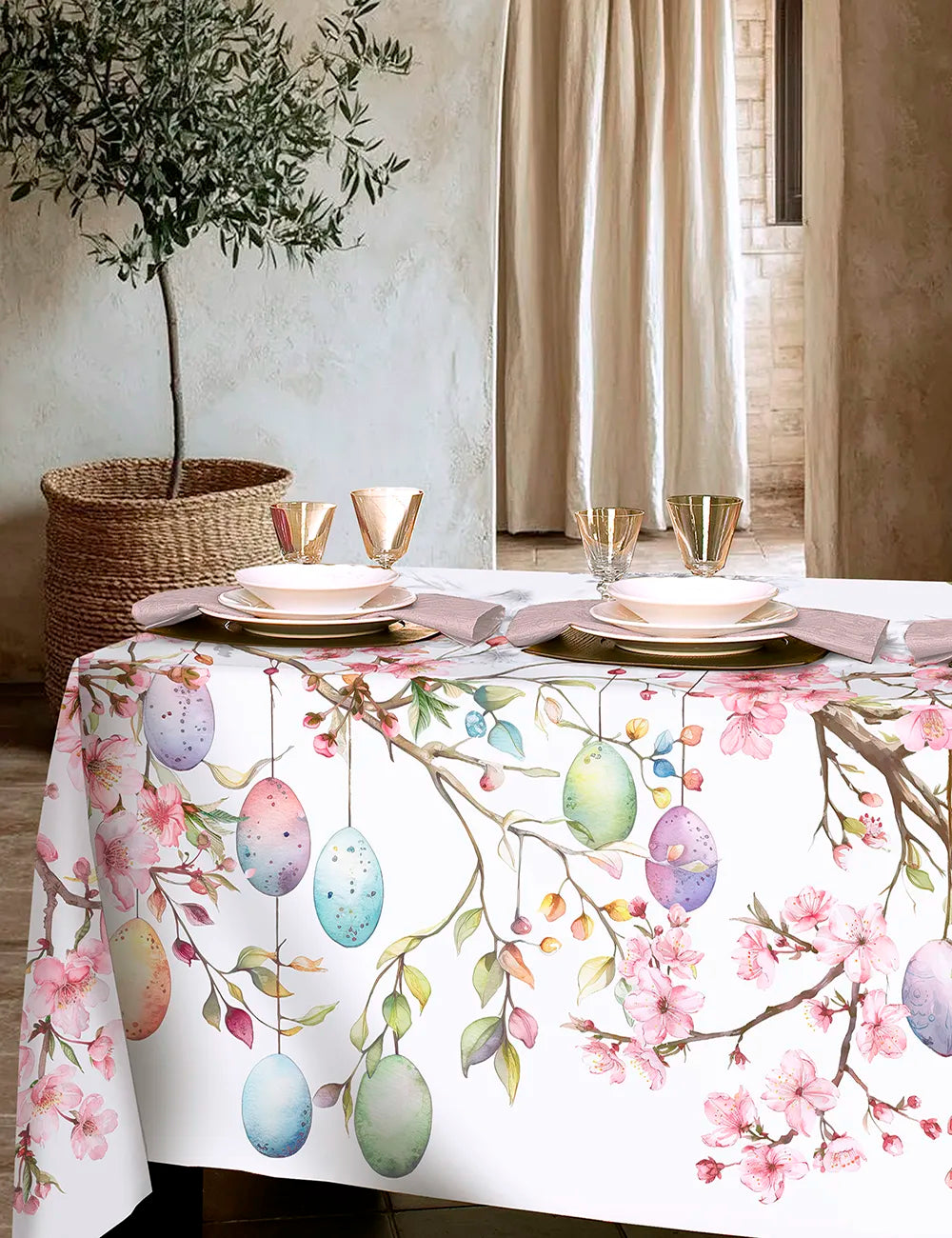 Tovaglia da tavola Pasqua Easter Tree - Tessitura Randi