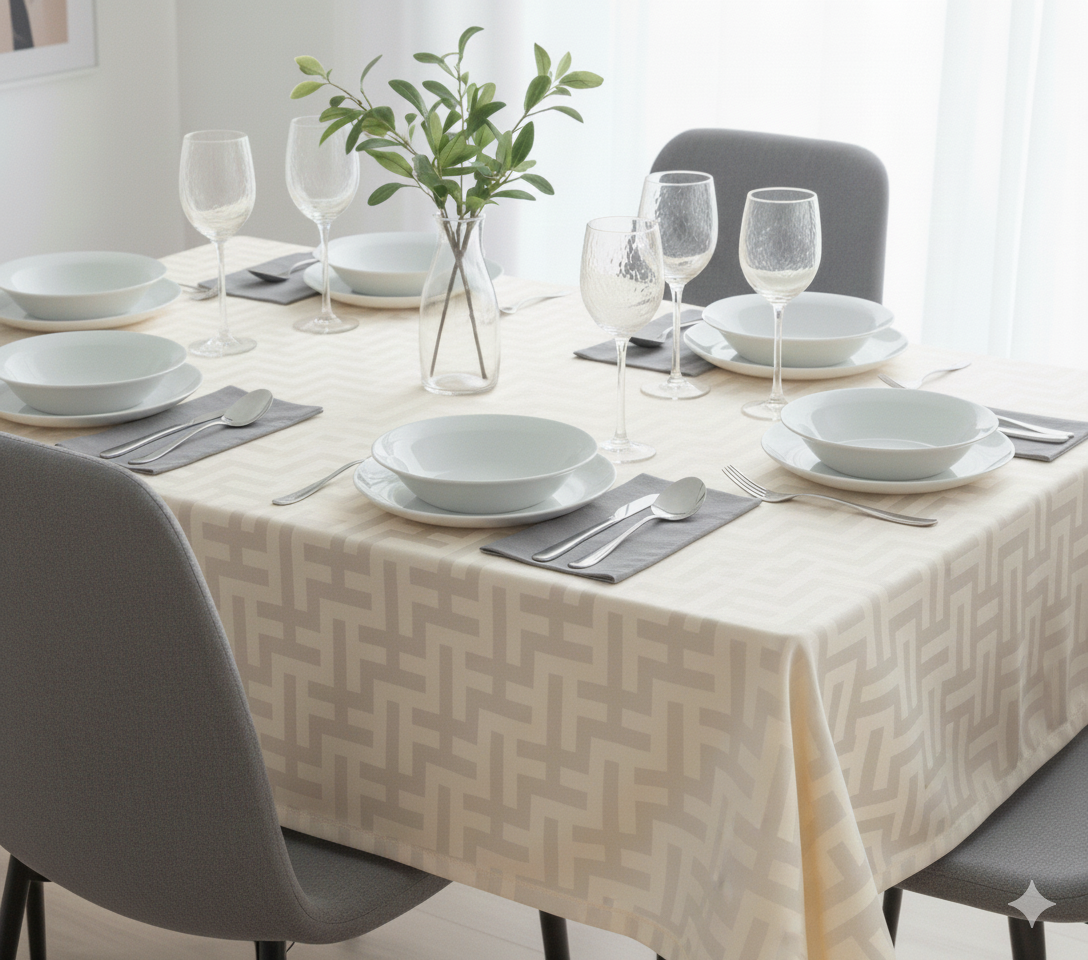 Tovaglia da tavola Trendy Avorio - Via Roma, 60