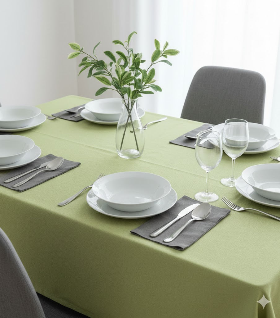 Tovaglia in Cotone Martingala Verde 140x250cm