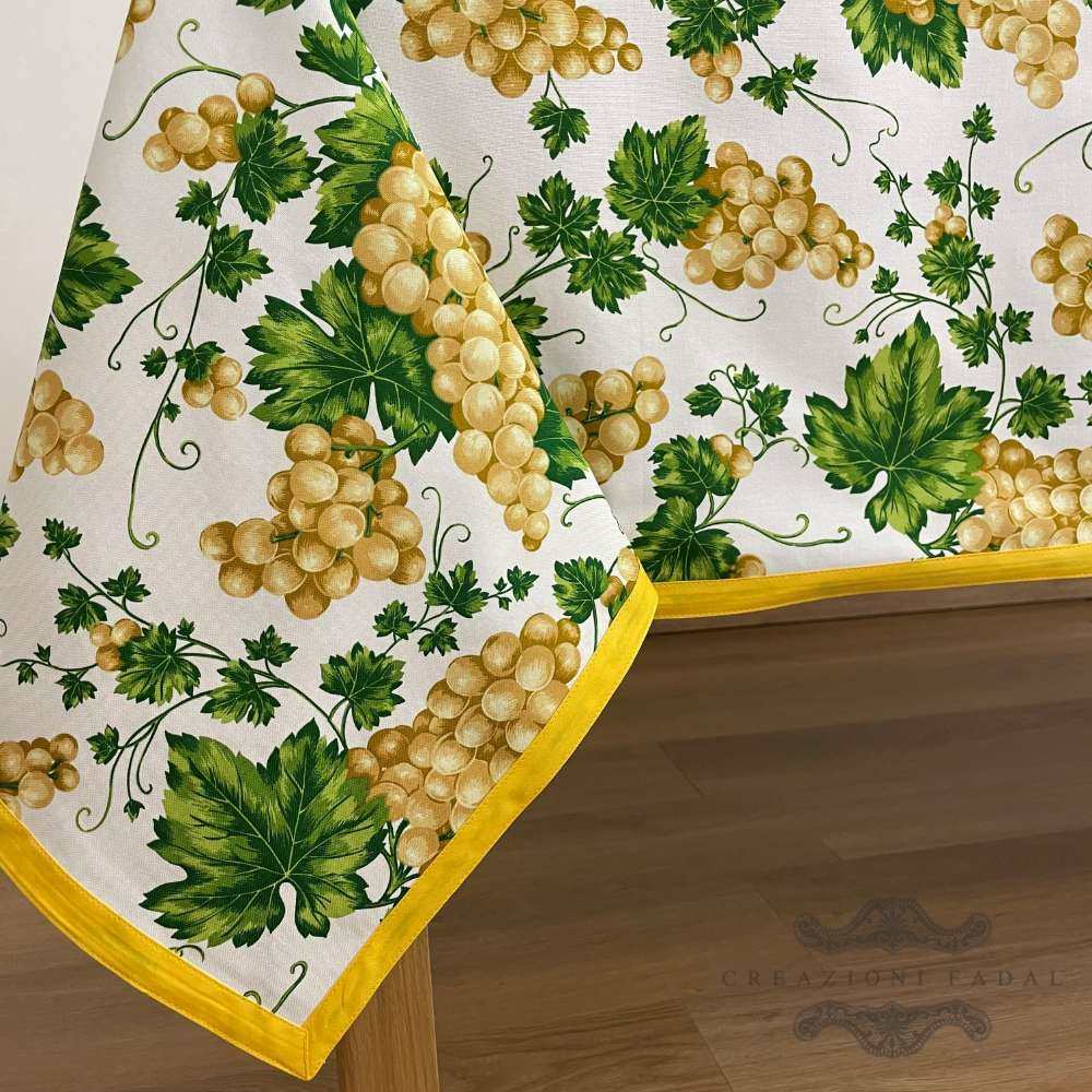 Tovaglia resinata antimacchia Vite Gialla - Bottaro