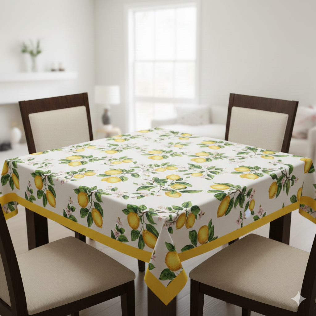 Tovaglietta quadrata in cotone Sorrento Limoni - Bottaro