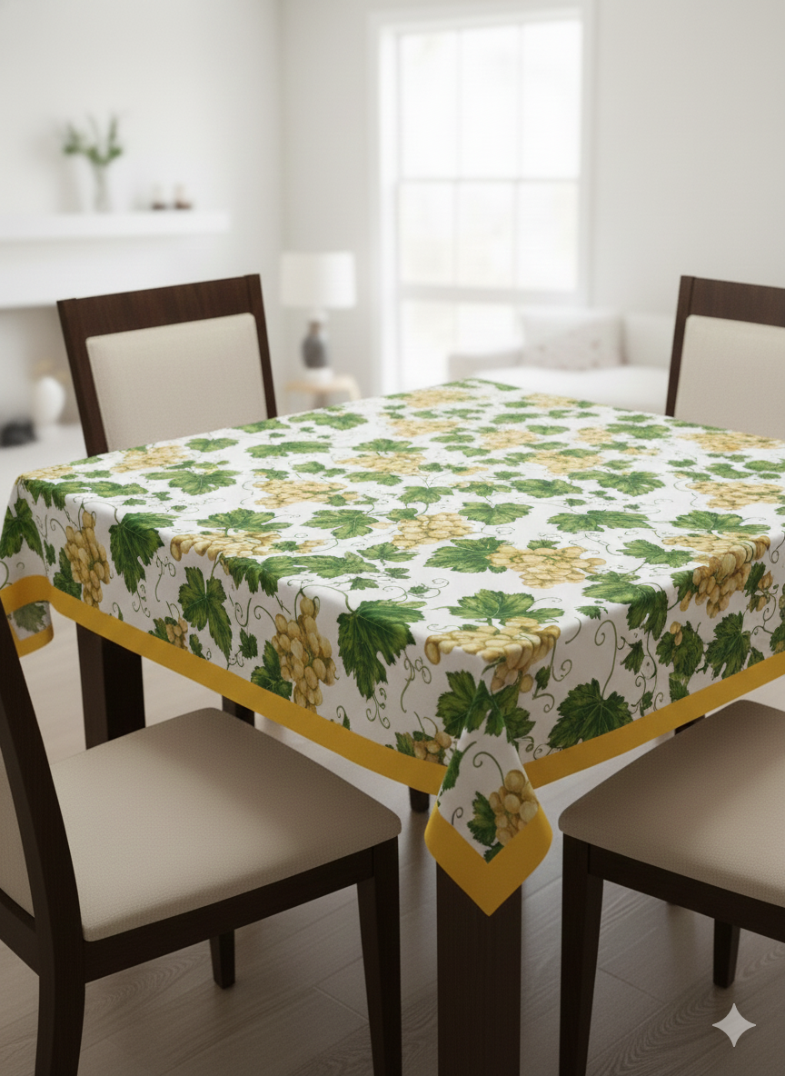 Tovaglietta quadrata in cotone Vite Gialla - Bottaro