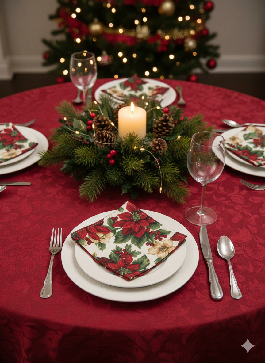 Tovagliolo 40x40cm Natale America - Bottaro