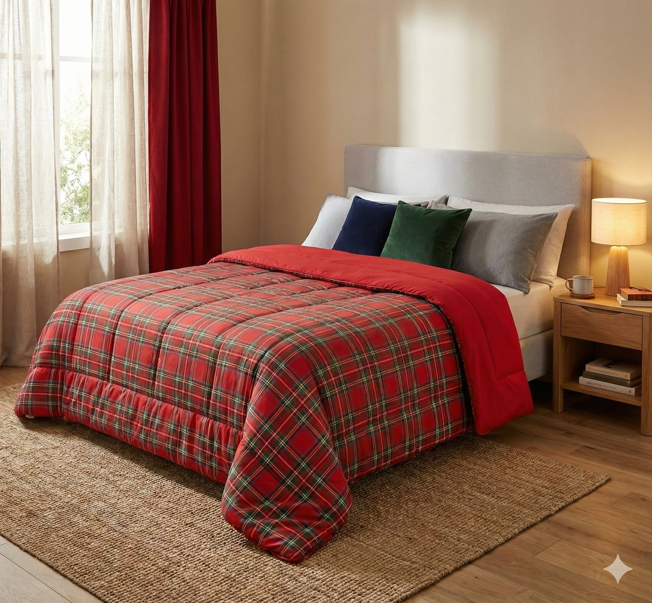 Trapunta invernale 1 piazza e mezza Clan Tartan - Tessitura Randi