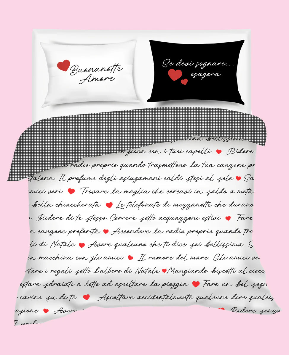 Trapunta invernale Matrimoniale SOLO CUORE - Camomilla Home