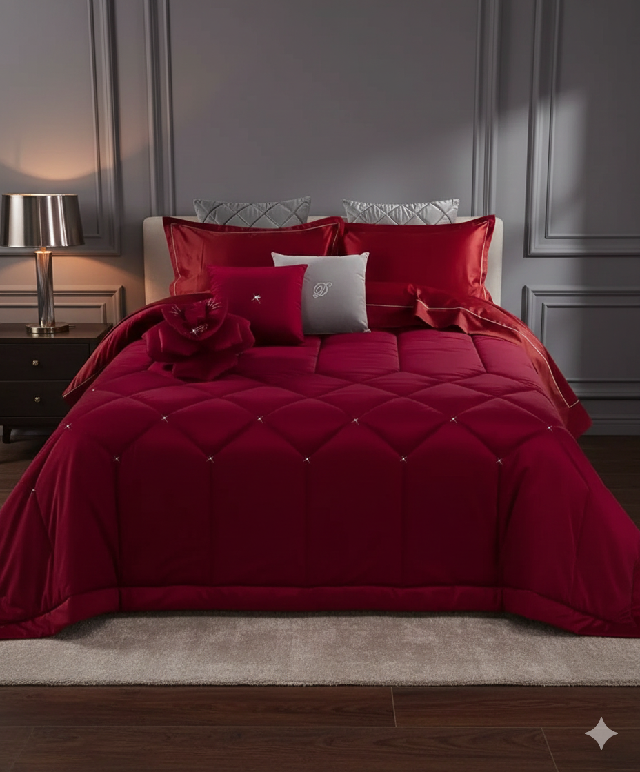 Trapunta matrimoniale 200gr + Coppia cuscini Dolce carezza - David Home