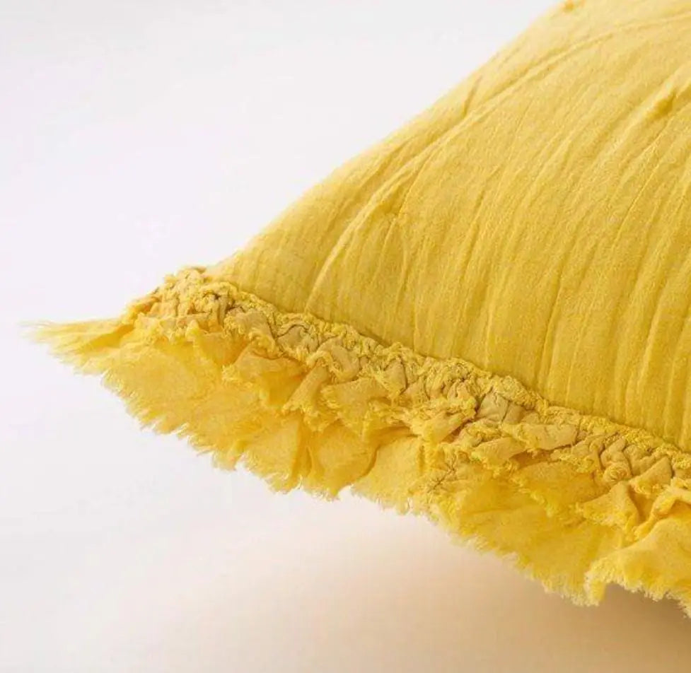 Cuscino arredo con rouches Cora 50x50 cm - Riviera