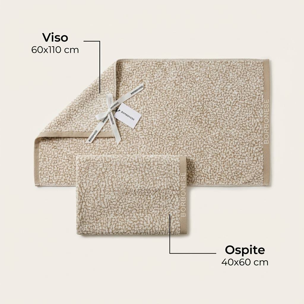 Coppia asciugamani (1+1) Twist Op - Borbonese
