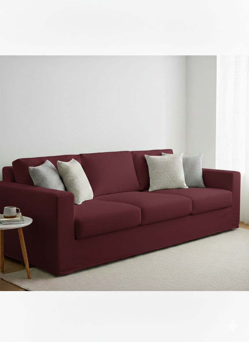 Copridivano elasticizzato Bordeaux - Kuveè Home