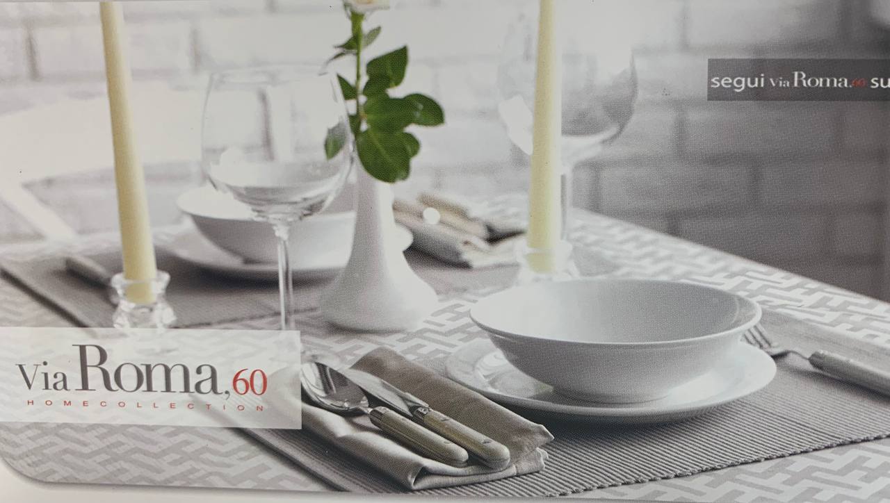 Tovaglia da tavola Trendy Bianco - Via Roma, 60