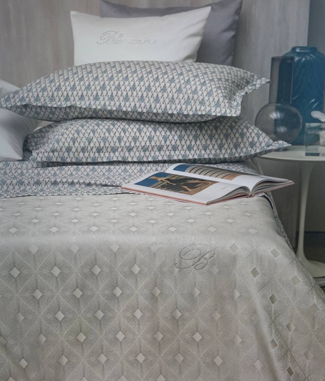 Copriletto matrimoniale Dayane cenere - Blumarine