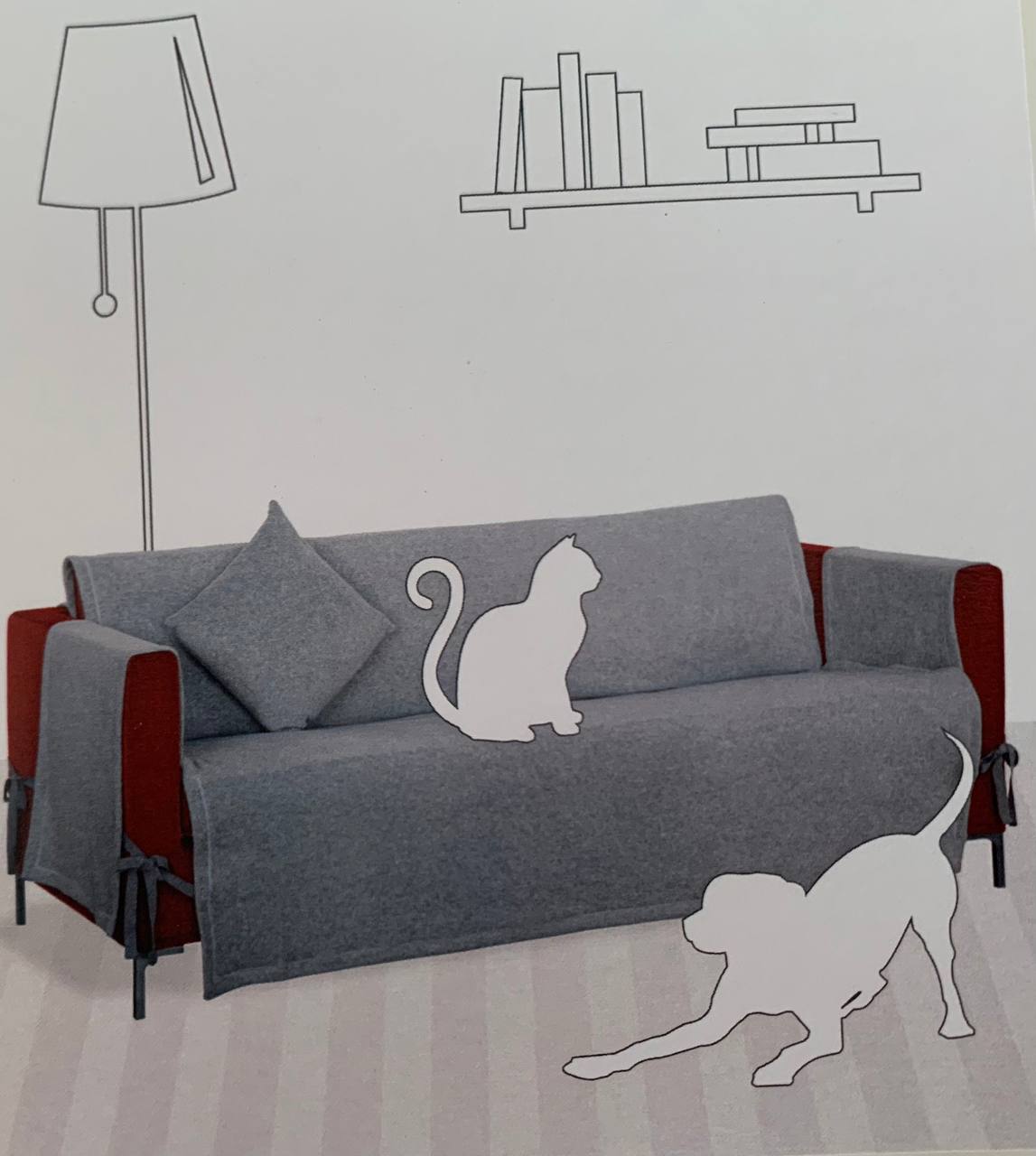 Salvadivano con lacci in pile - Maryplaid