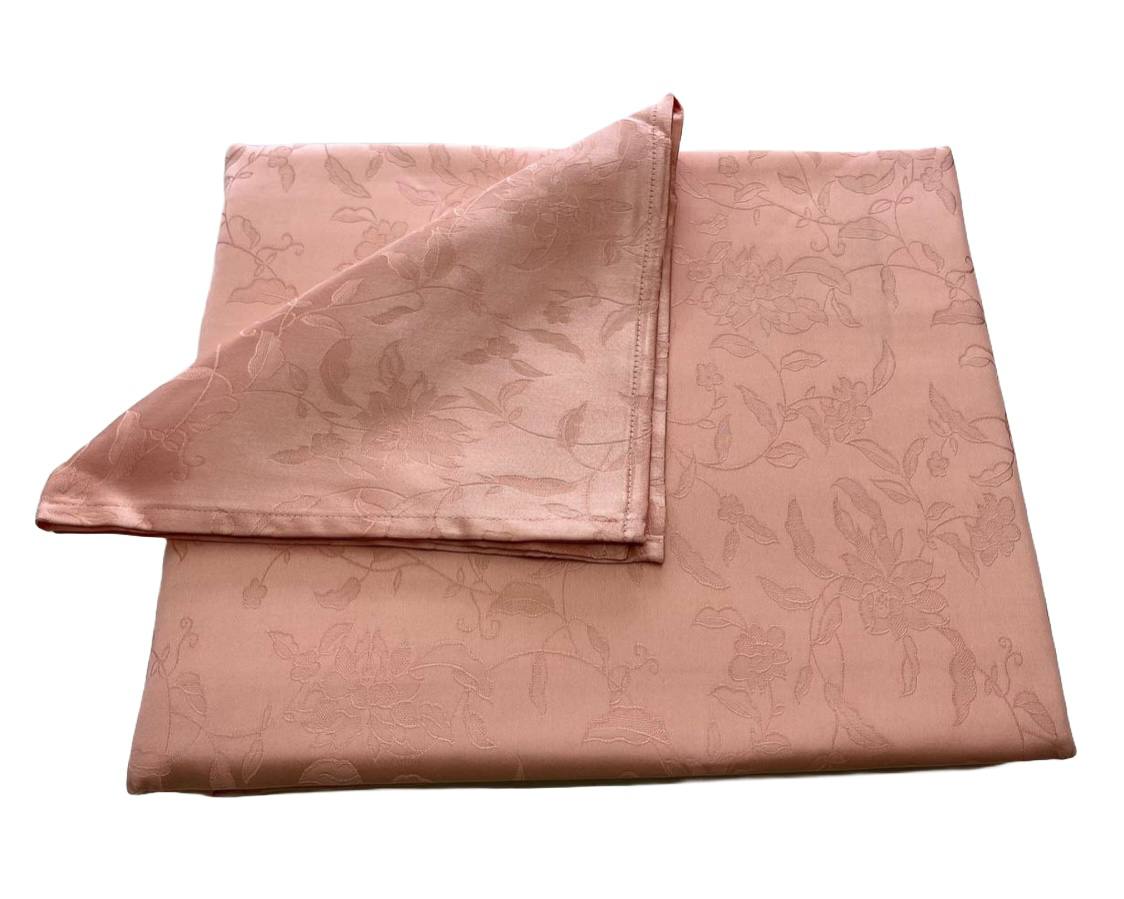 Tovaglia con tovaglioli Desirè Pesca - Micol