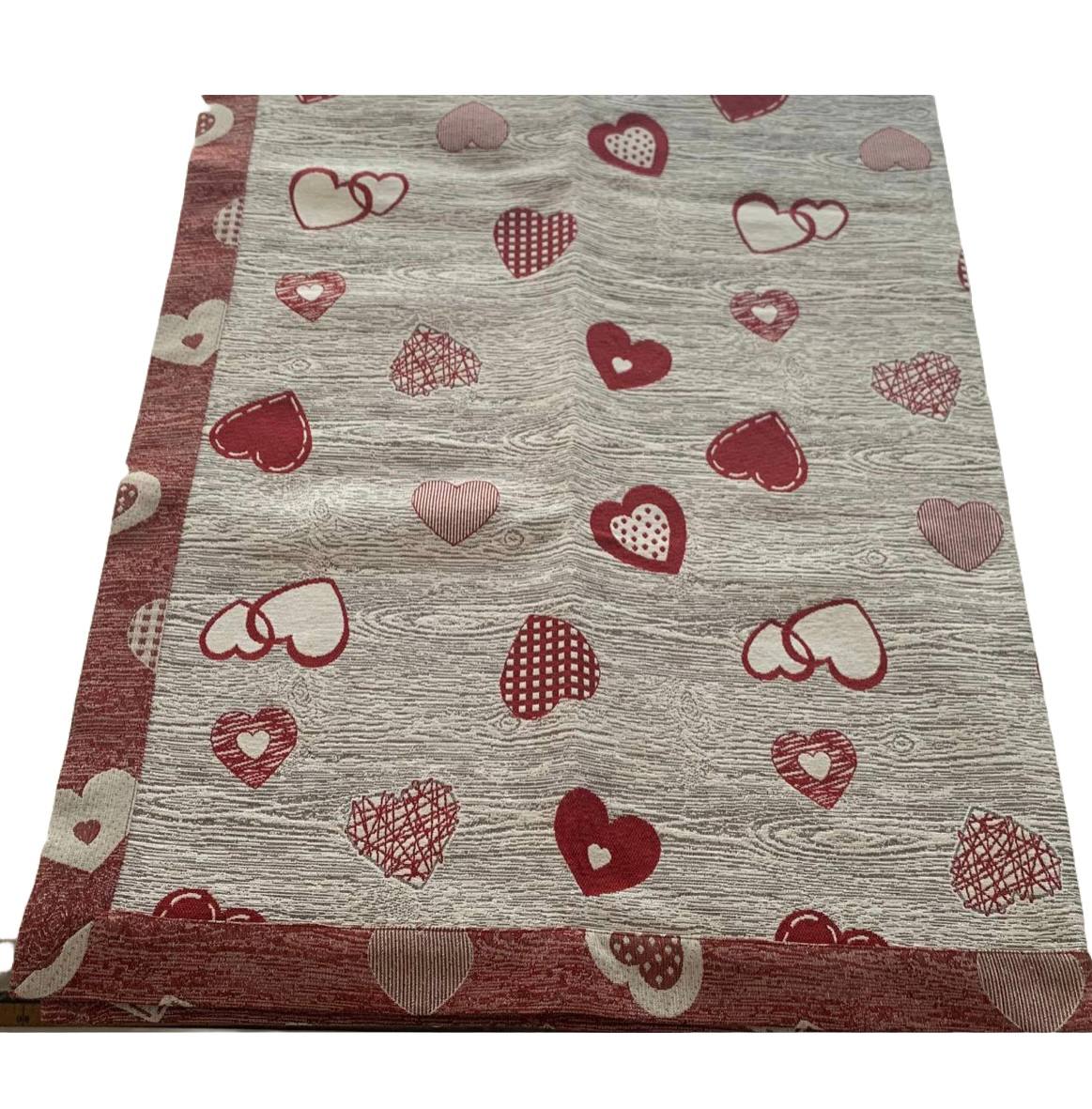 Tovaglia gobelin modello Cuore 100x100cm