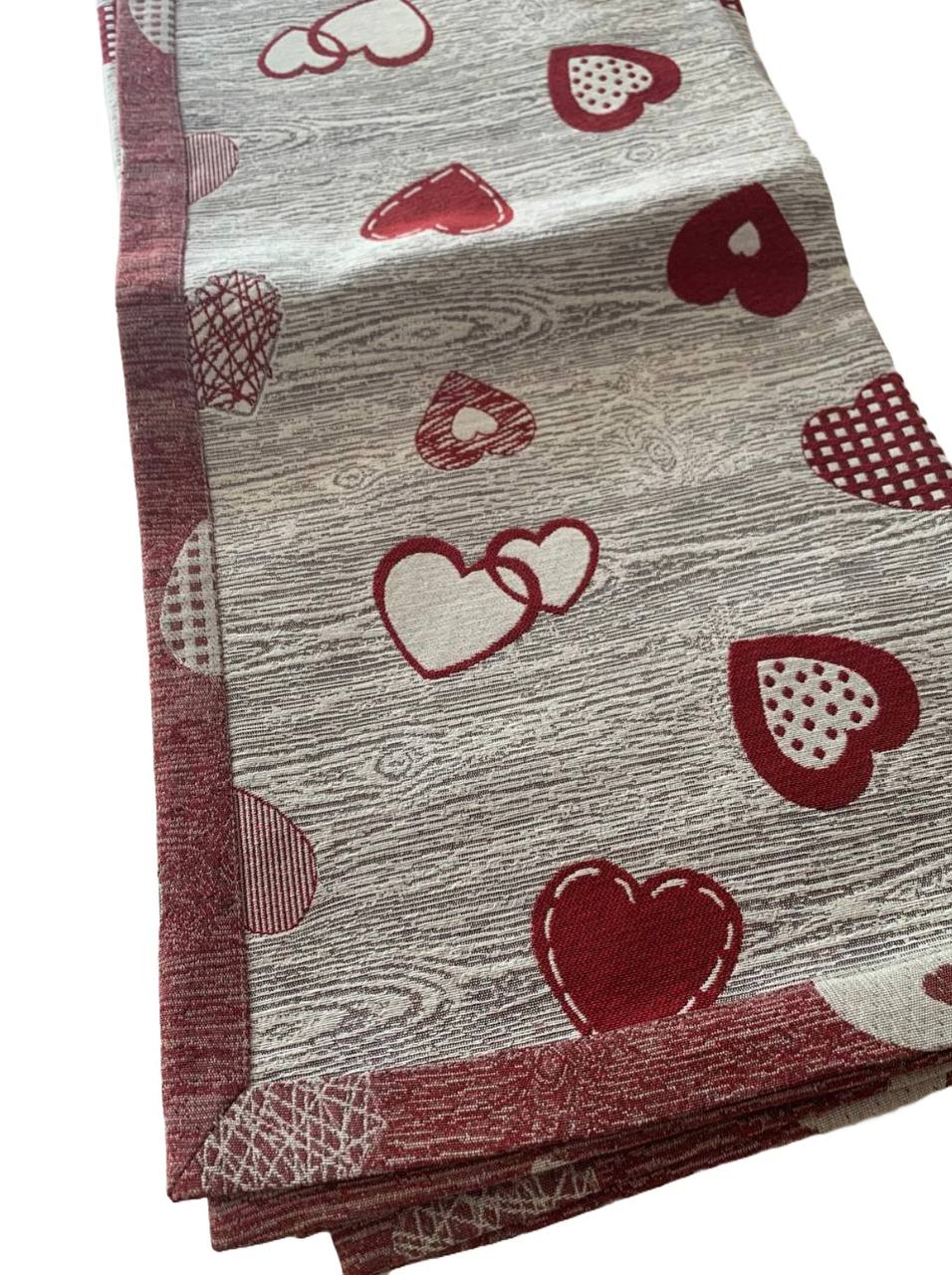 Tovaglia gobelin modello Cuore 100x100cm