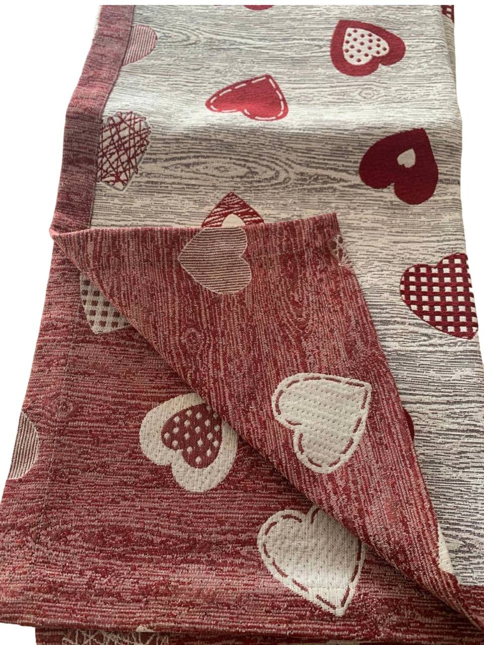 Tovaglia gobelin modello Cuore 100x100cm