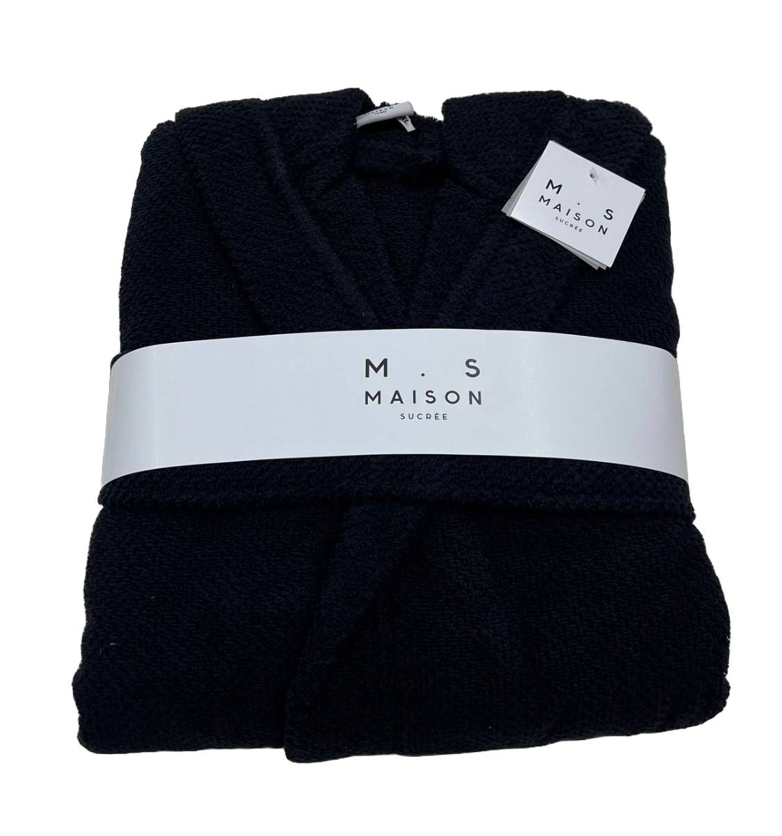 Accappatoio in spugna di cotone Pepe Nero - Maison Sucrèe