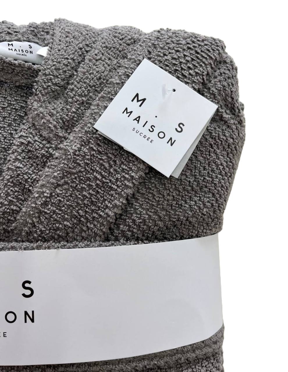 Accappatoio in spugna di cotone Pepe Pietra - Maison Sucrèe