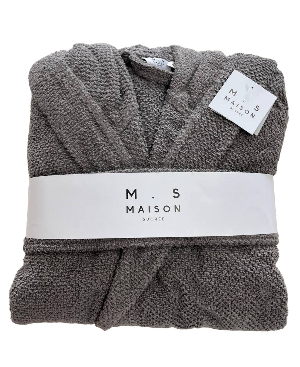 Accappatoio in spugna di cotone Pepe Pietra - Maison Sucrèe