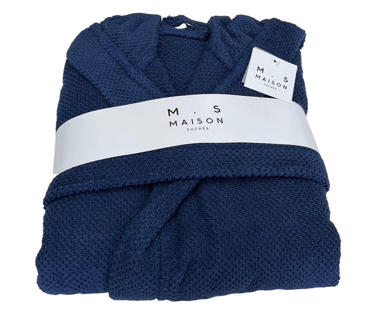 Accappatoio in spugna di cotone Pepe Navy - Maison Sucrèe
