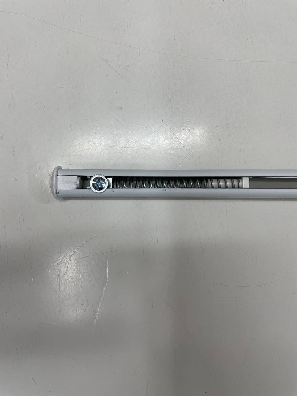 Coppia bacchette a vetro estensibile bianco in alluminio