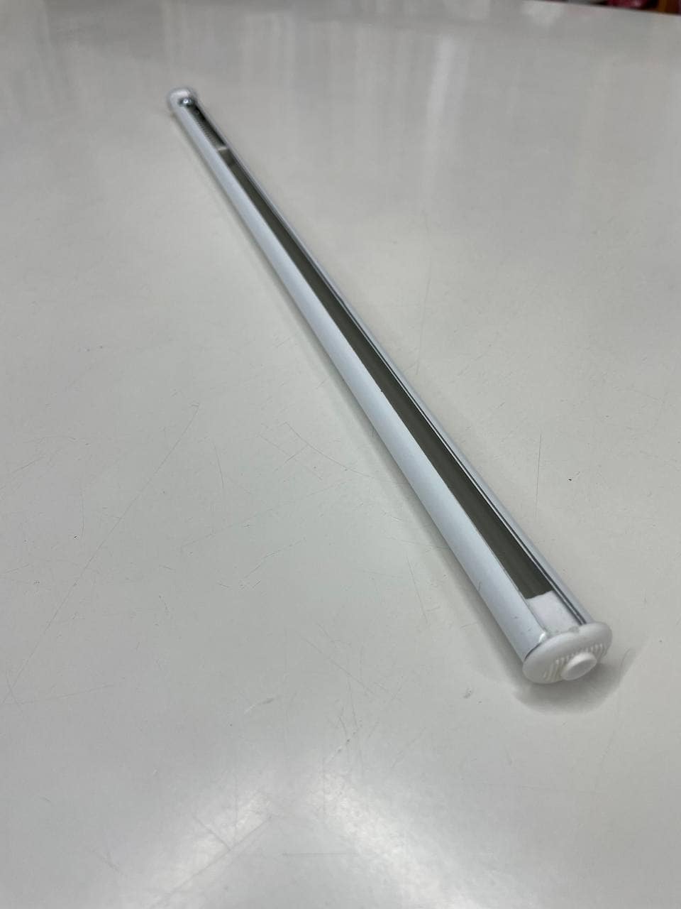 Coppia bacchette a vetro estensibile bianco in alluminio