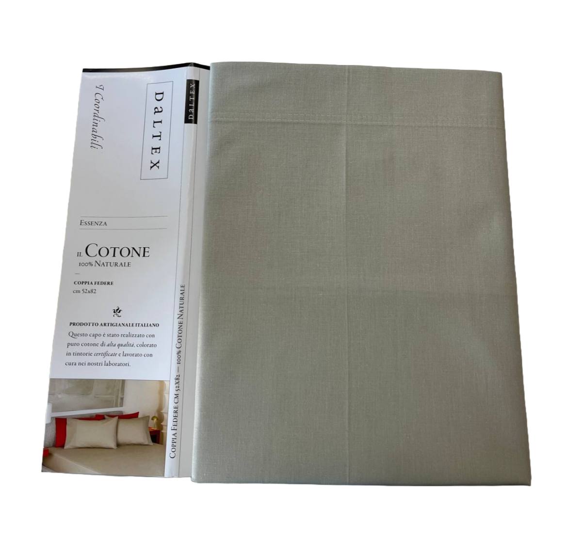 Coppia federe cm 52x82cm 100% cotone Essenza