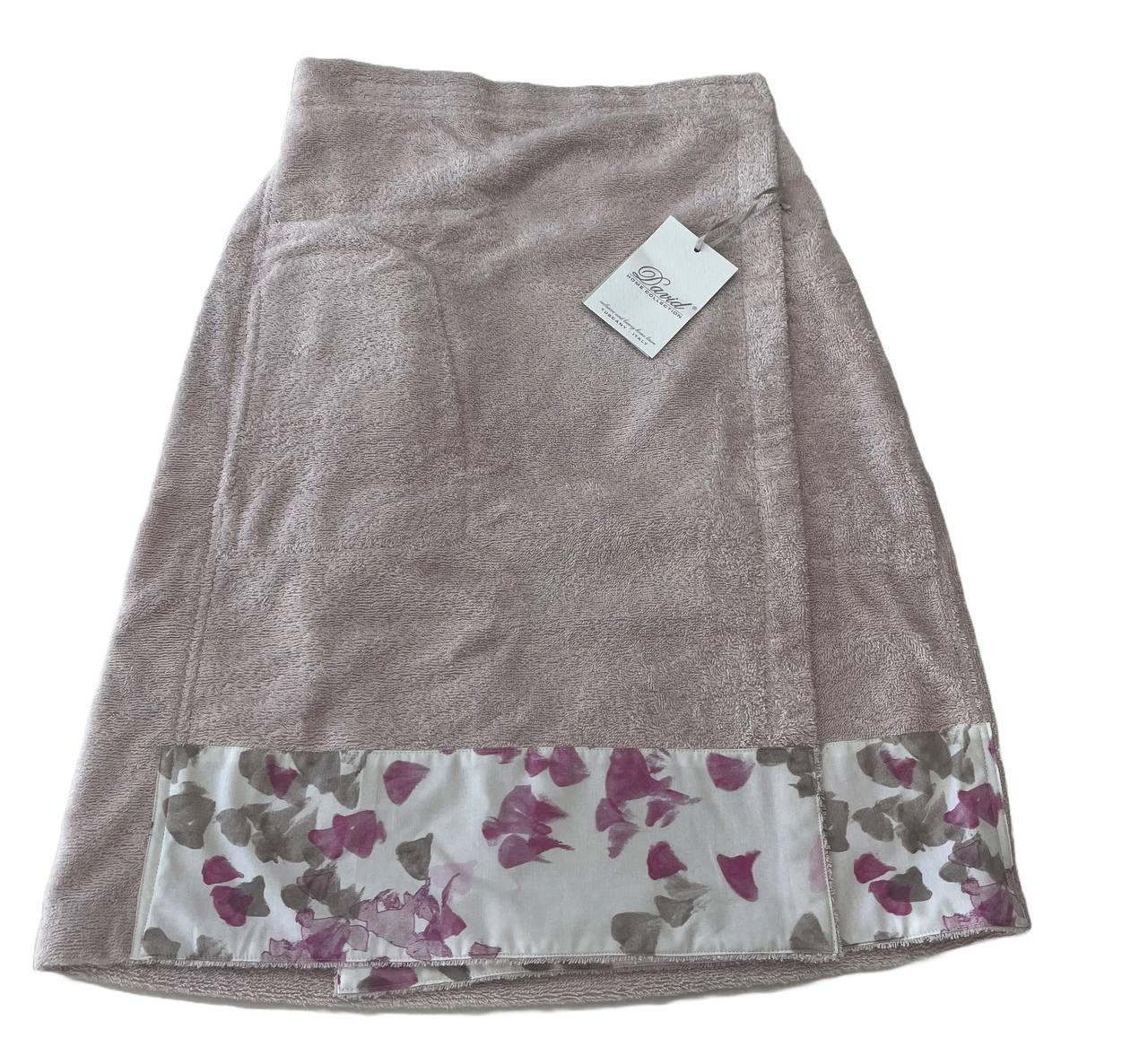 Pareo in spugna Rebecca rosa/ latte - David Home