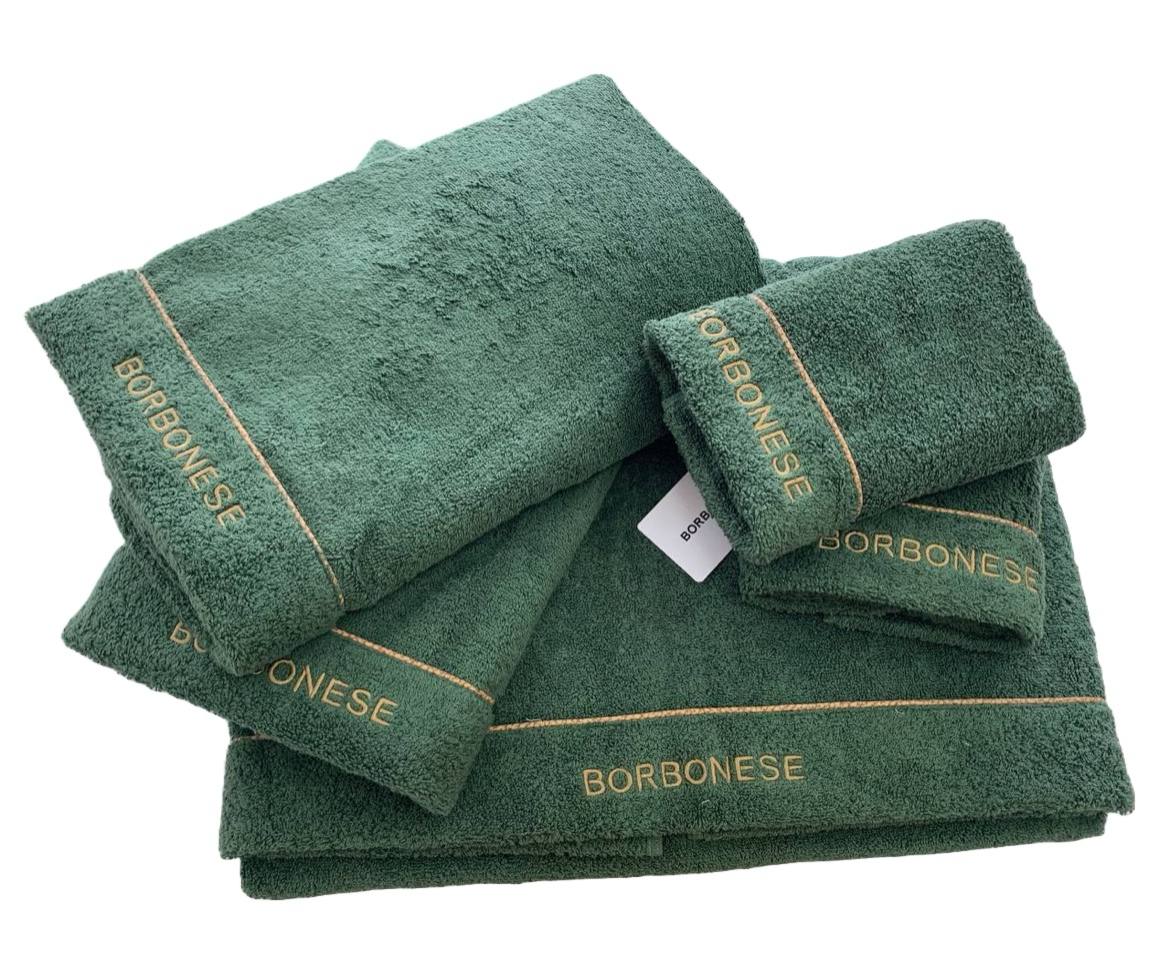 Set 5 pezzi (2 coppie asciugamani + 1 telo doccia) Fine Op - Borbonese