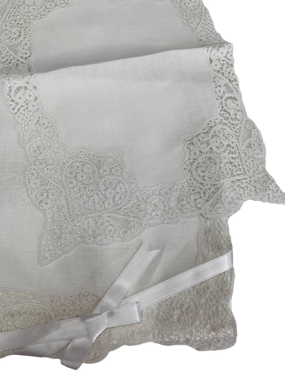 Set 3 centri Rettangolari lino e cantù bianco ART. 3228