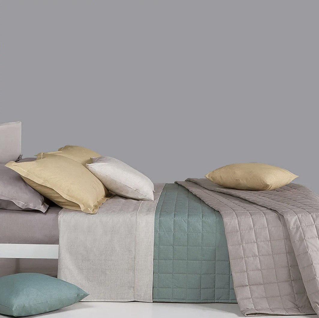 Completo lenzuolo copriletto Color matrimoniale - Tessitura Randi