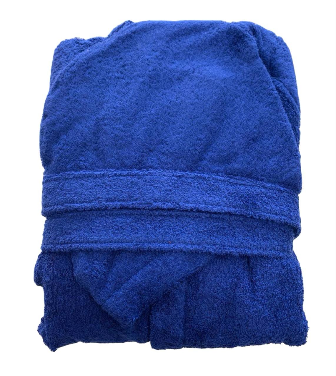 Accappatoio in spugna Giada Blu taglia S - Biancoperla