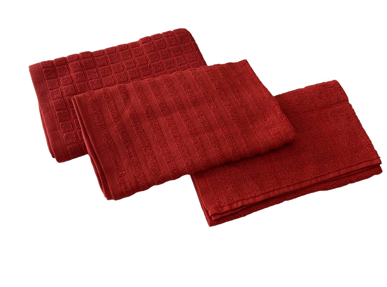 3 Strofinacci 50x50cm in spugna di cotone - Maison Sucrèe