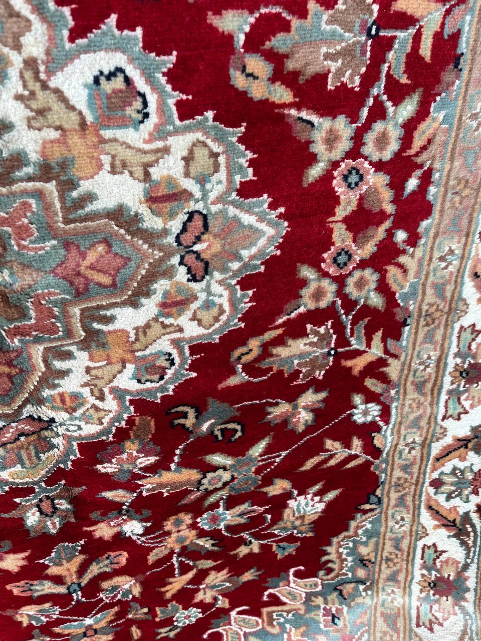 Tappeto Orientale Islamabad 194x122cm rosso annodato a mano