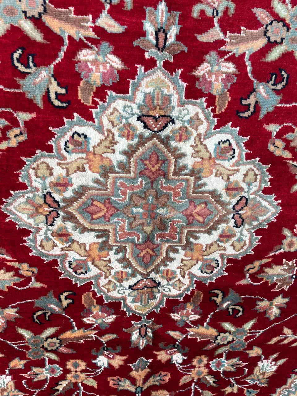 Tappeto Orientale Islamabad 194x122cm rosso annodato a mano