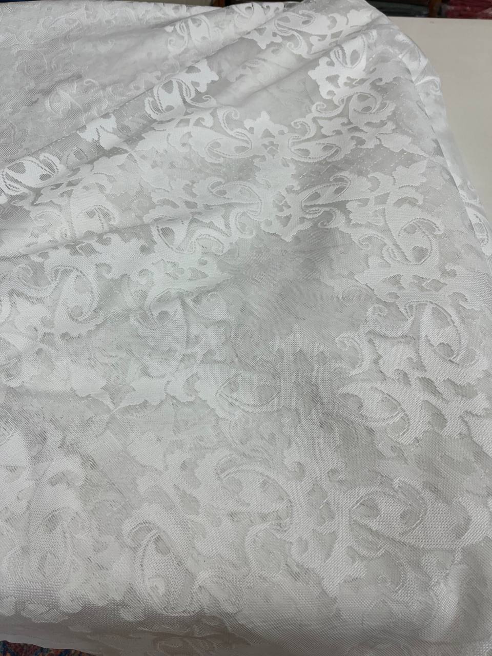 Taglio Tenda 300x300cm filet della nonna shabby bianco