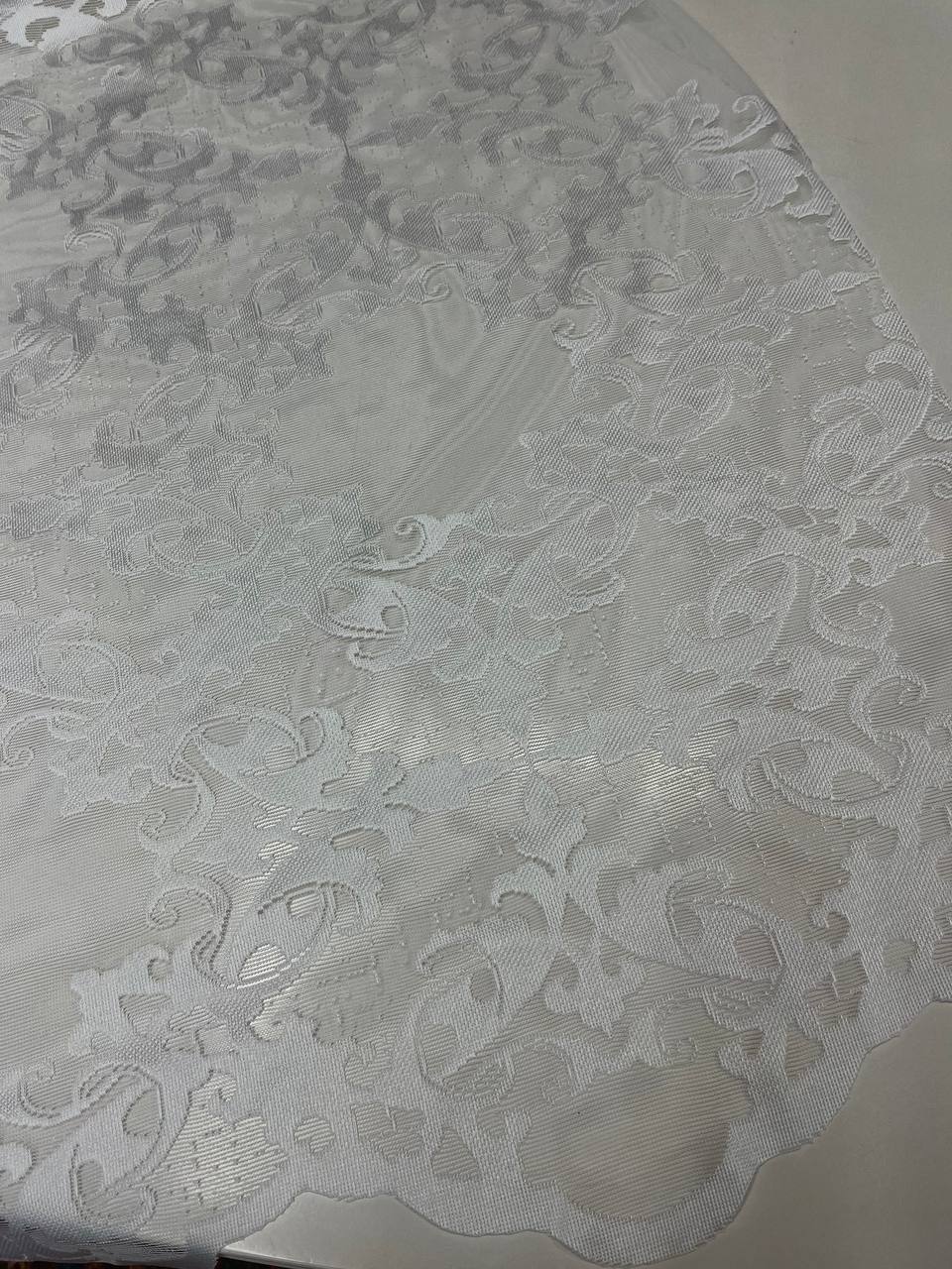 Taglio Tenda 300x300cm filet della nonna shabby bianco