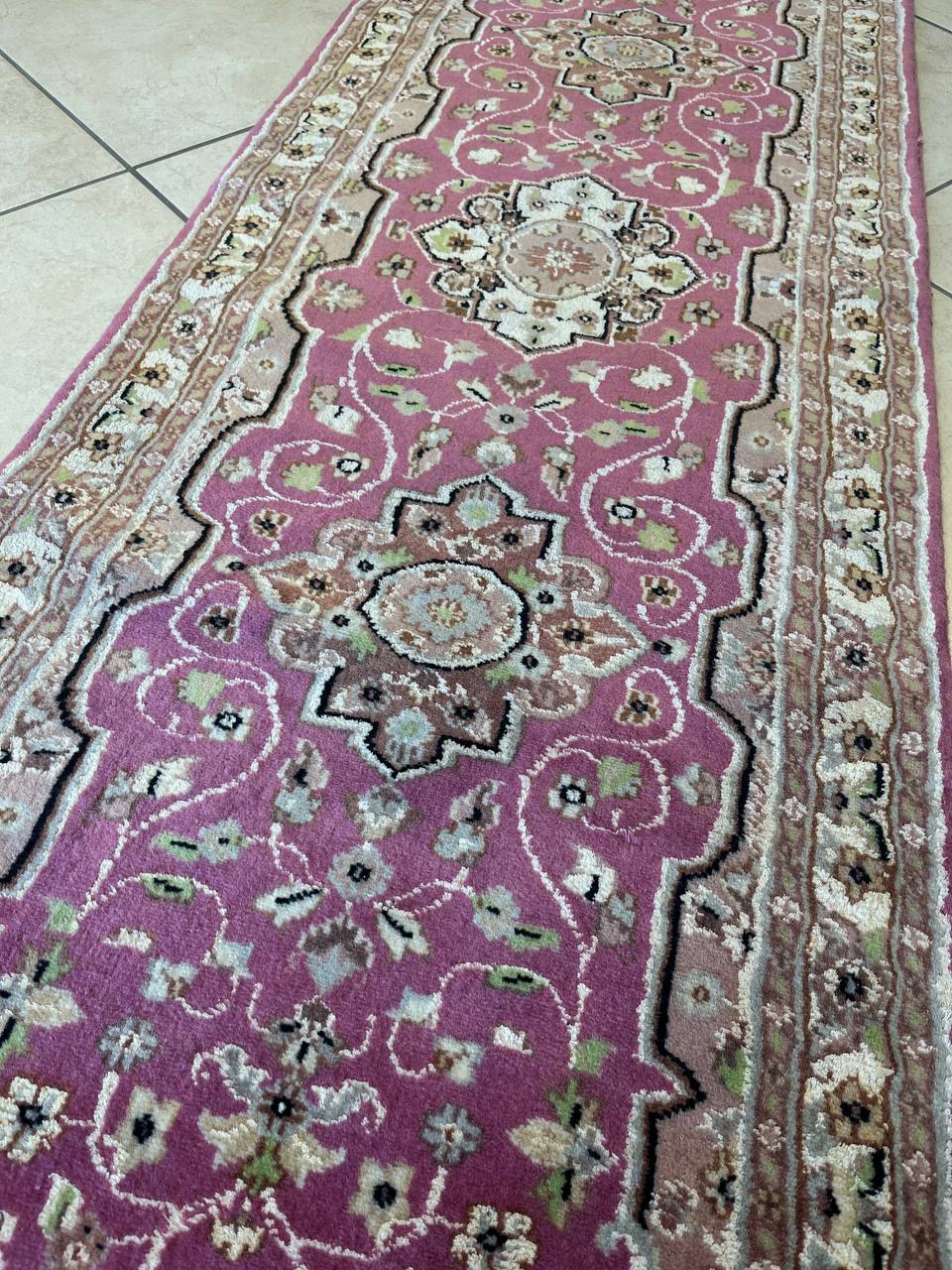 Tappeto orientale Islambad 63x185cm Rosa