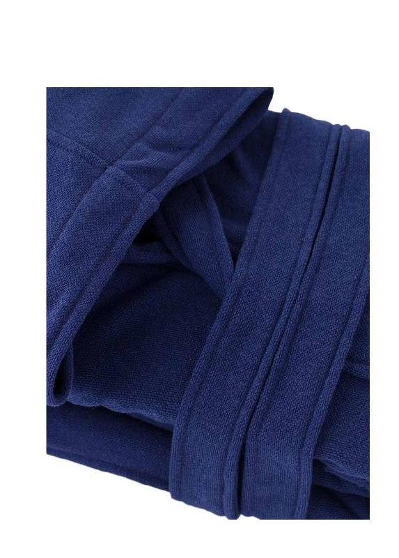 Accappatoio Wimbledon Navy in micro spugna di cotone