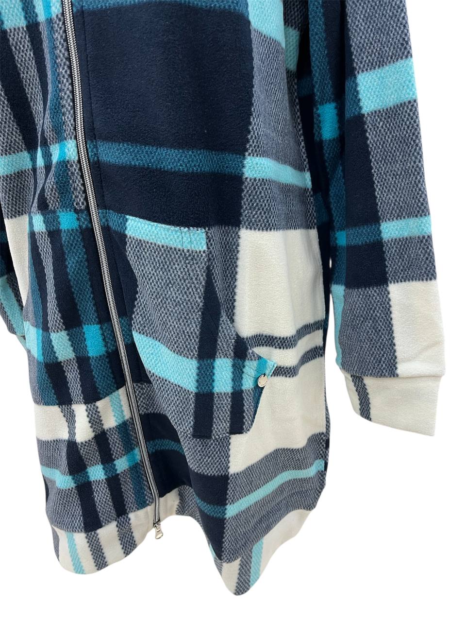 Vestaglia donna in pile Quadri - Maryhome