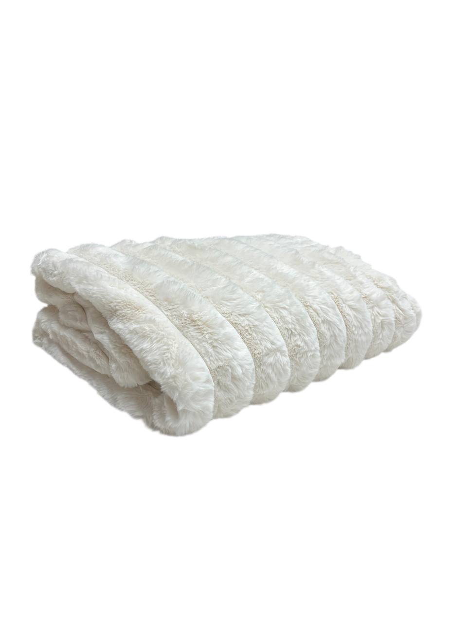 Coperta plaid 140x180cm pellicciotto Milk - Maryplaid