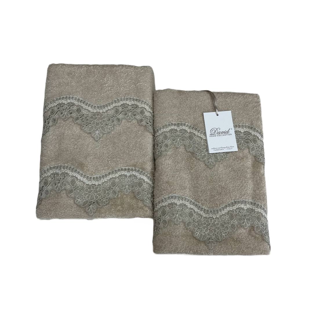 Set asciugamani Brenda 2+2 viso ed ospite - David Home