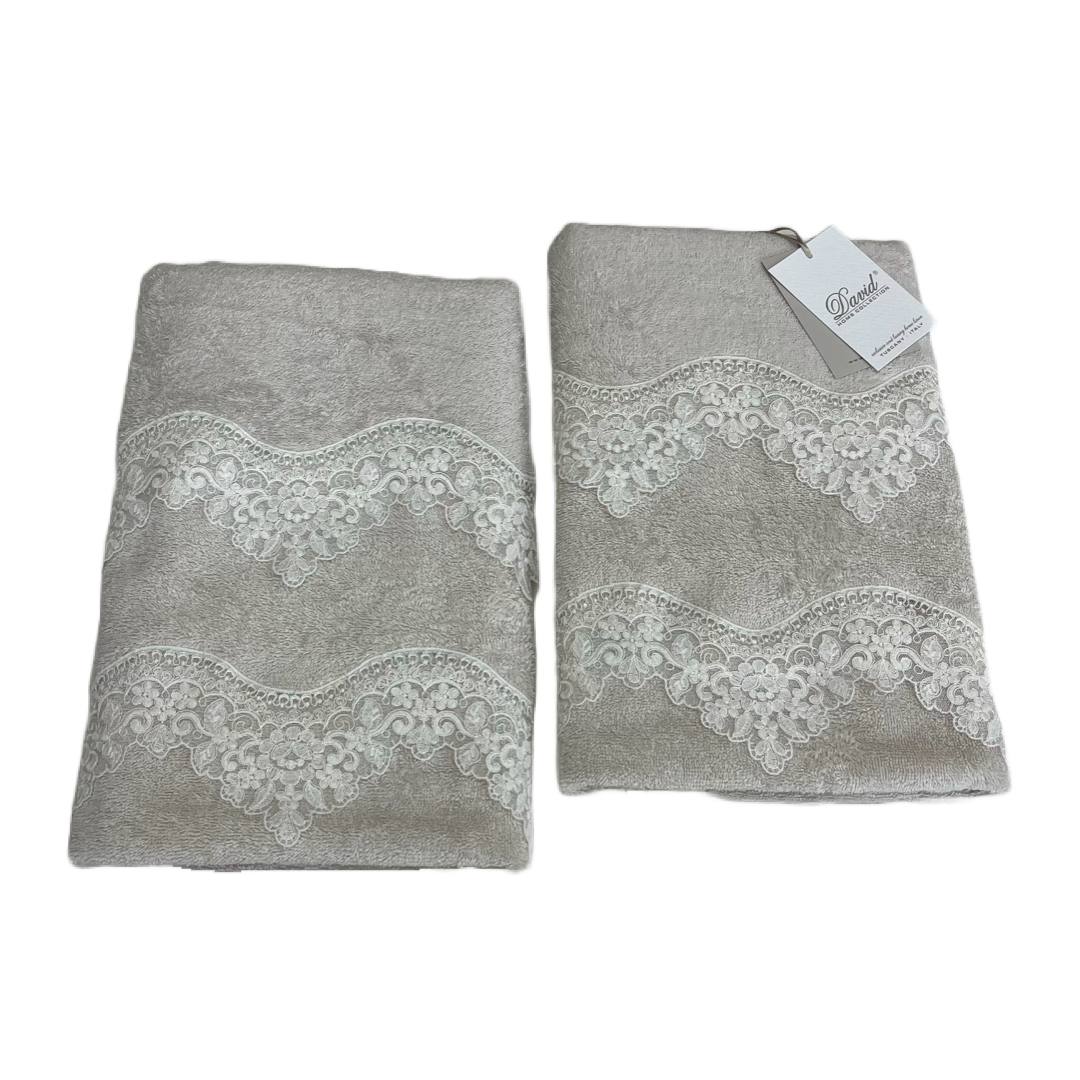 Set asciugamani Brenda 2+2 viso ed ospite - David Home