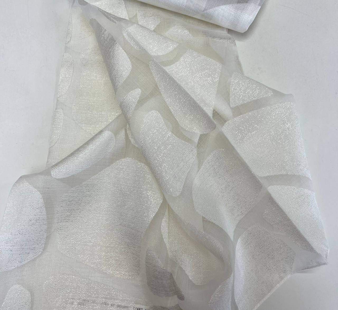 Taglio tessuto tendaggio devorè colore seta 1,40 x3,20 cm