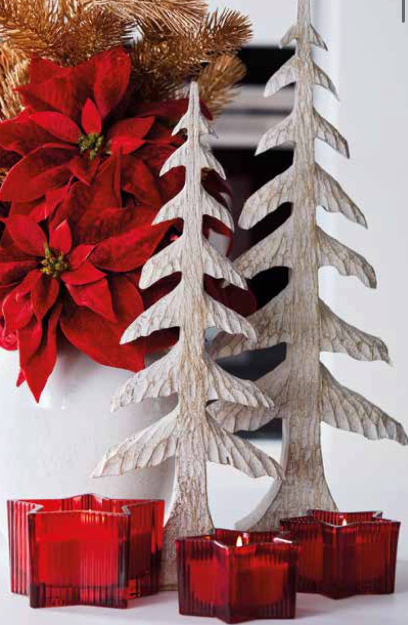 Pino decorativo Xmas Tale in legno