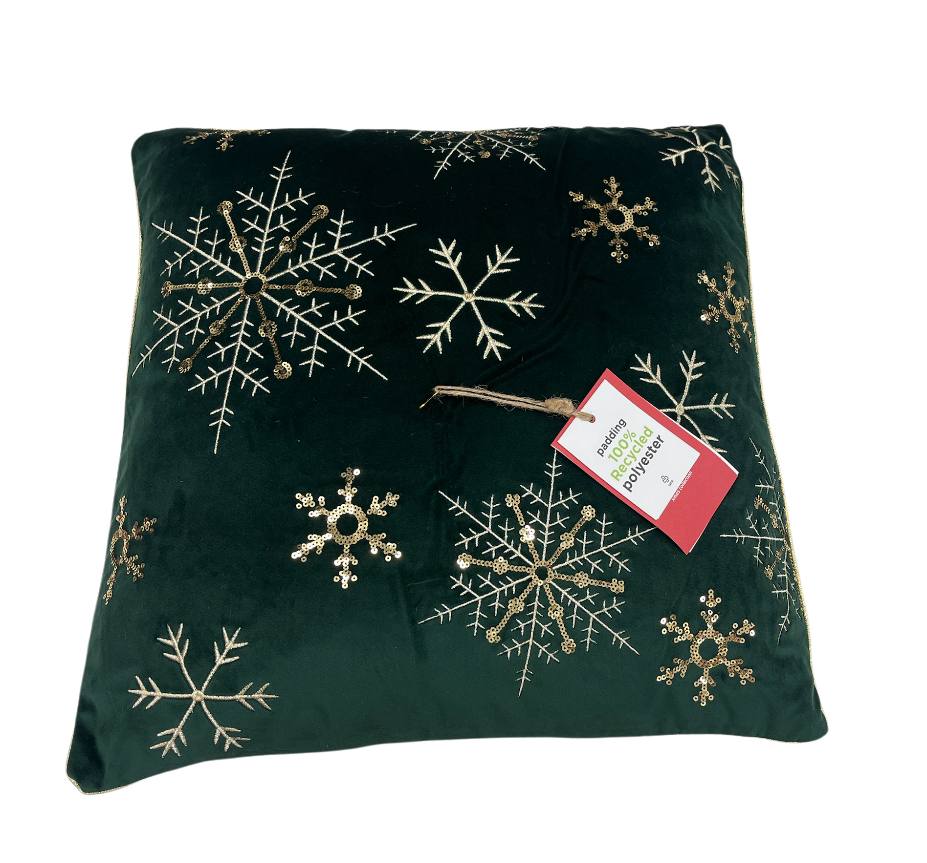 Cuscino Arredo Natale in velluto Snow
