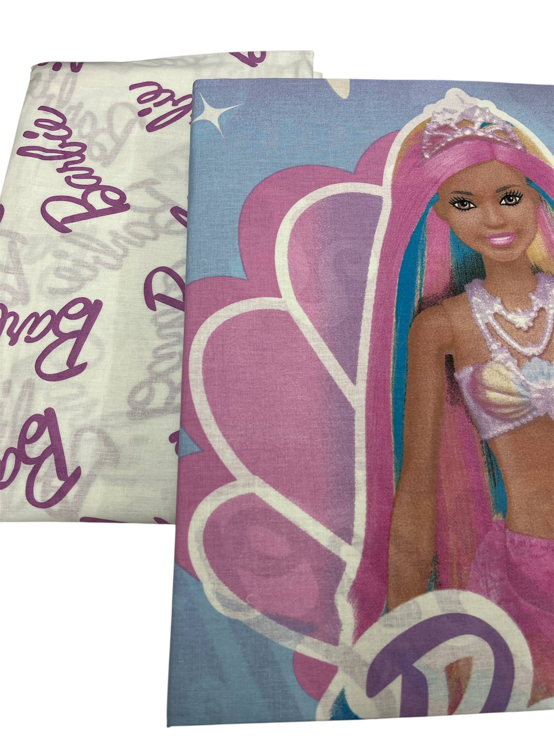 Completo lenzuola 1 piazza Mattel Barbie